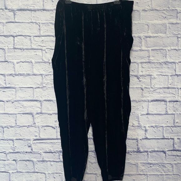 Eileen fisher velvet tapered ankle pants - Picture 4 of 12